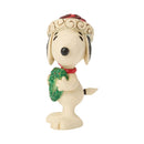 Peanuts by Jim Shore - Snoopy with Heart Wreath Mini Figurine