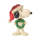 Peanuts by Jim Shore - Snoopy with Heart Wreath Mini Figurine
