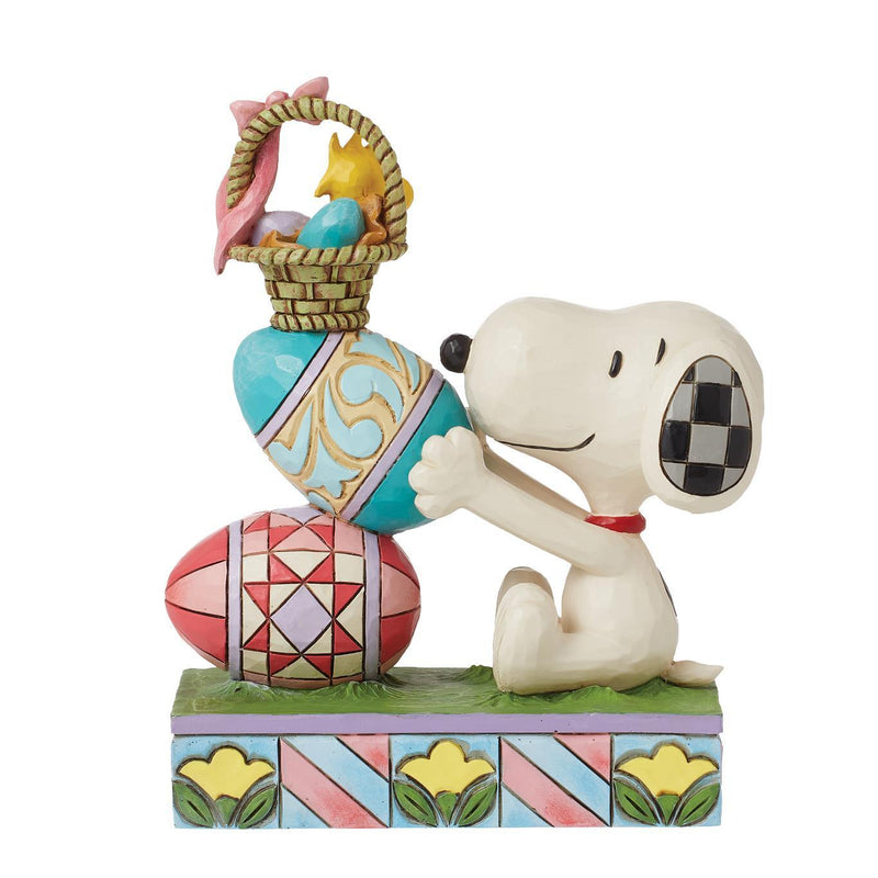 Peanuts by Jim Shore - Woodstock Stacked Easter Eggs