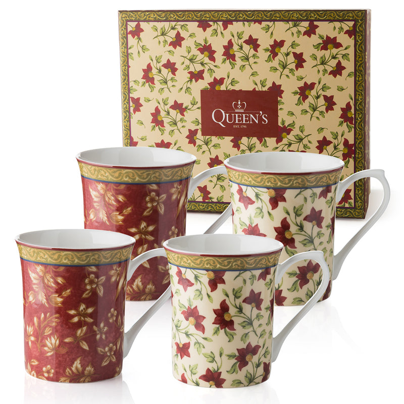Queens Ceylon Royale Mugs - Set of 4
