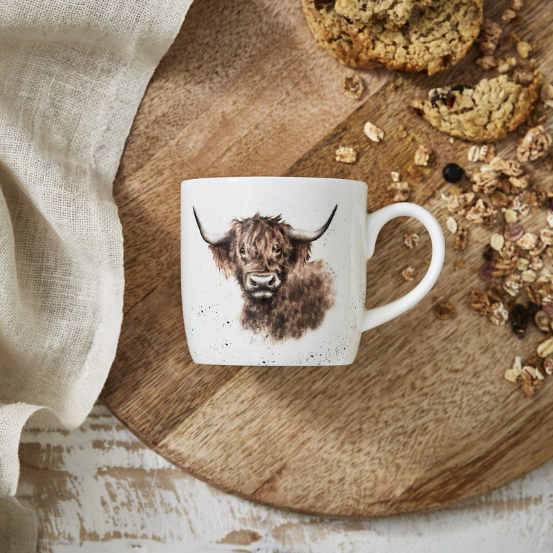 Royal Worcester Wrendale Designs - Cow Mug