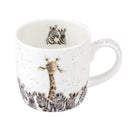 Royal Worcester Wrendale Designs - Zebra & Giraffe Mug