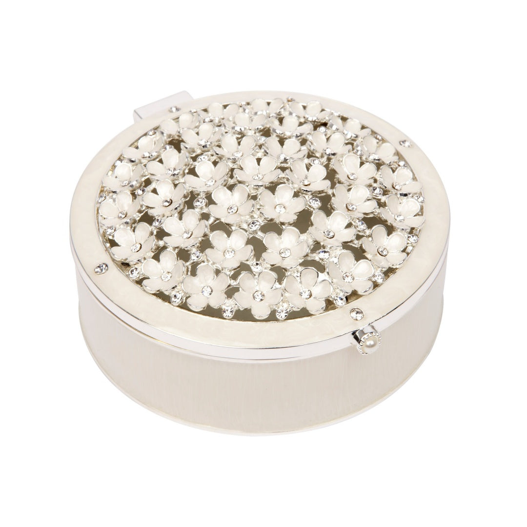 Russell Collection Giftware - Epoxy Jewellery Box Embossed With Flower ...