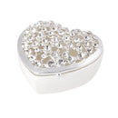 Russell Collection Giftware - Heart Rhinestone Trinket Box