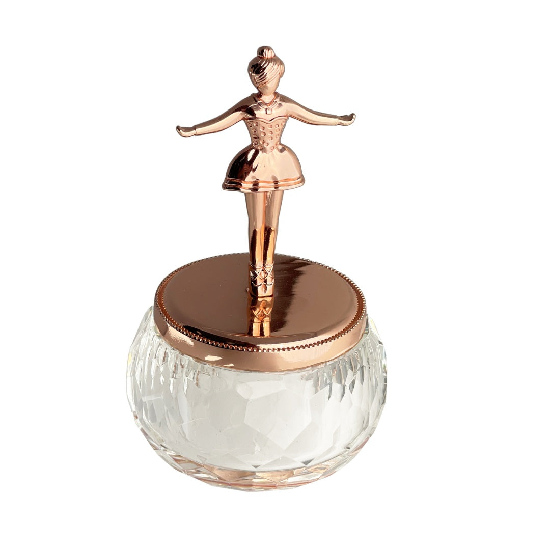 Russell Collection Giftware - Jewellery Box Ballerina Rose Gold Finish ...