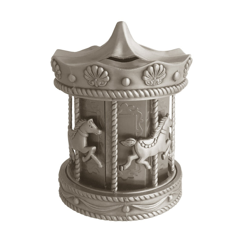 Russell Collection Giftware - Money Bank Carousel Pewter Finish