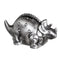 Russell Collection Giftware - Money Bank Triceratops Pewter Finish