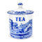 Spode Blue Italian - Covered Canister Tea