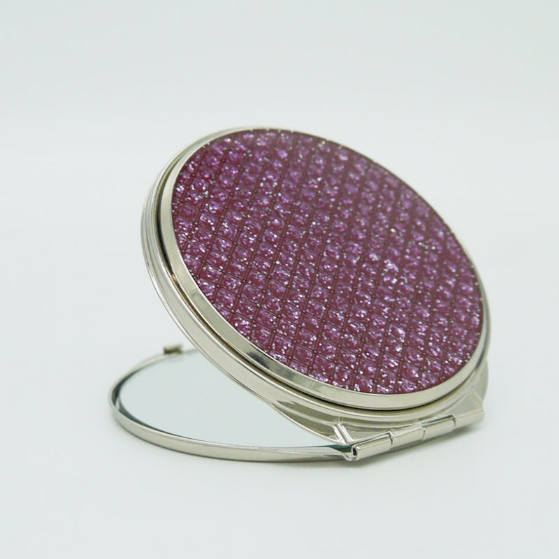 Whitehill - Pink Diamond Compact Mirror Round