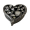 Pewter Heart-Shaped Jewelry Box