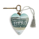 DEMDACO Art Heart - 10cm/4" Heart of a Hero