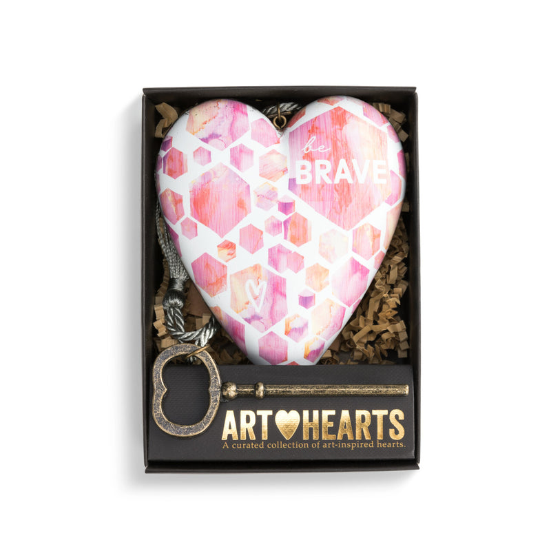 DEMDACO Art Heart - 10cm/4" Be Brave
