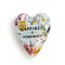 DEMDACO Art Heart Keeper - 4cm/1.5" Happiness Is