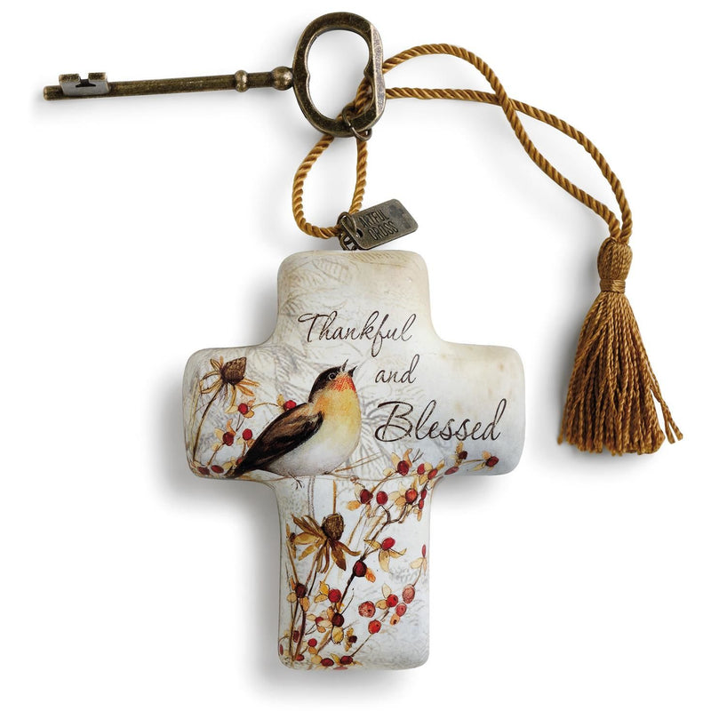 Demdaco- THANKFUL AND BLESSED- ARTFUL CROSS