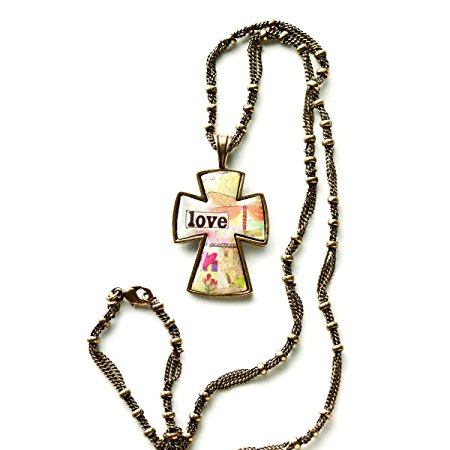 Kelly Rae Roberts Accessories -  Love Cross Inspirational Necklace
