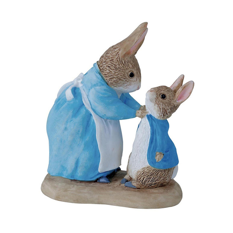 Beatrix Potter Miniature Figurine - Mrs. Rabbit & Peter