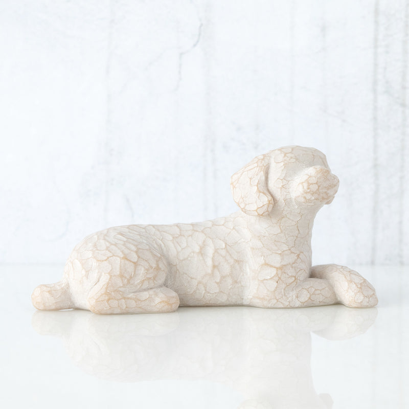 Willow Tree - Love my Dog (small, lying down) - 27790