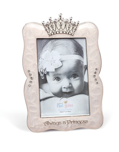 DEMDACO Elegant Charm - Always a Princess Crown Photo Frame