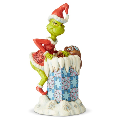 Grinch by Jim Shore - Grinch Climbing in Chimney