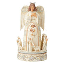 Heartwood Creek - 24.4cm/9.6" Angel with Nativity Scene