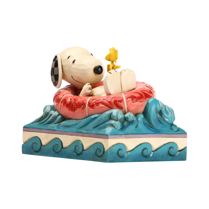 Peanuts by Jim Shore - Snoopy/Woodstock in Floatie