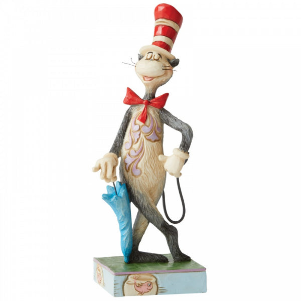 Dr Seuss by Jim Shore - 16.5cm Cat In The Hat With Umbrella