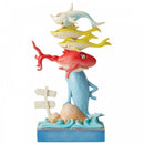 Dr Seuss by Jim Shore - 16cm One Fish, Two Fish, Red Fish, Blue Fish