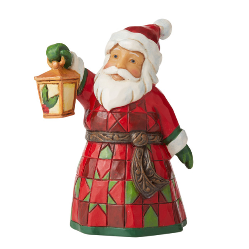 Heartwood Creek - 8.6cm/3.4" Santa With Lantern Mini Figurine
