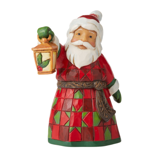 Heartwood Creek - 8.6cm/3.4" Santa With Lantern Mini Figurine