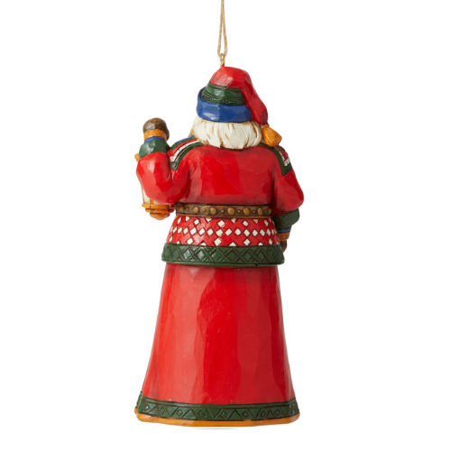 Heartwood Creek Hanging Ornament - 11.7cm/4.6" Lapland Santa with Lantern