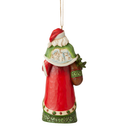 Heartwood Creek Hanging Ornament - 11.6cm/4.57" Santa With Winter Scene