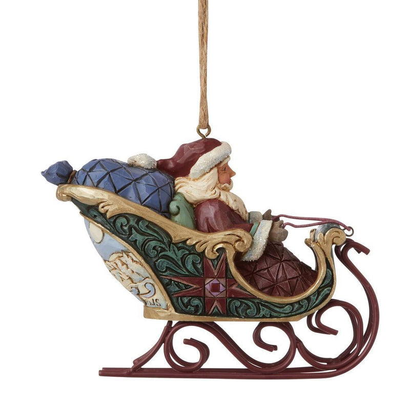 Heartwood Creek - 8cm Santa In Sleigh HO