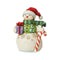 Heartwood Creek - 9cm Snowman With Gift and Candy Cane