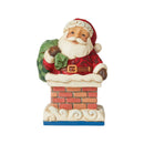 Heartwood Creek - 9.8cm Santa In Chimney