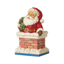 Heartwood Creek - 9.8cm Santa In Chimney