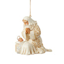 Heartwood Creek - 8cm Santa Kneeling Over Baby Jesus HO