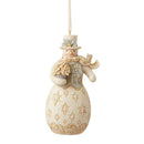 Heartwood Creek - 12cm Snowman with Flowers HO