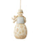 Heartwood Creek - 12cm Snowman with Flowers HO