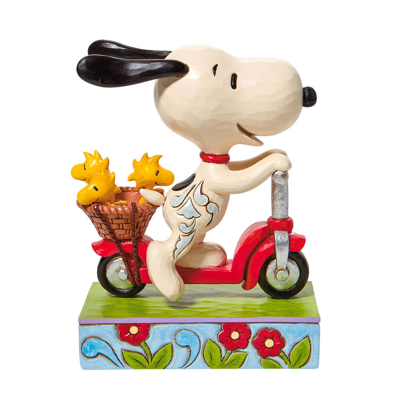 Peanuts by Jim Shore - 16cm/6.3" Snoopy & Woodstock on Scooter