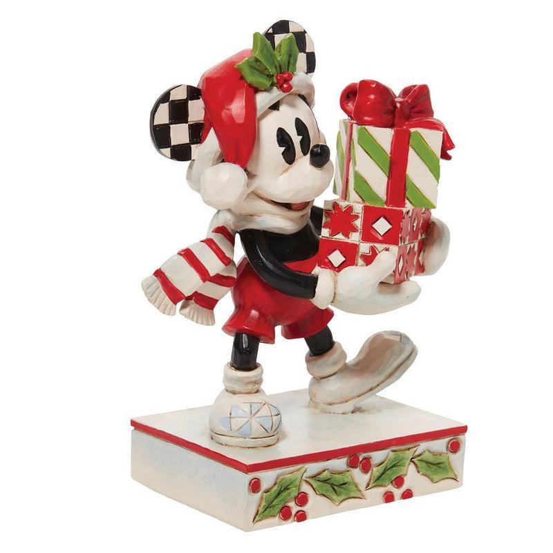 Disney Traditions - Micky With Stacked Presents