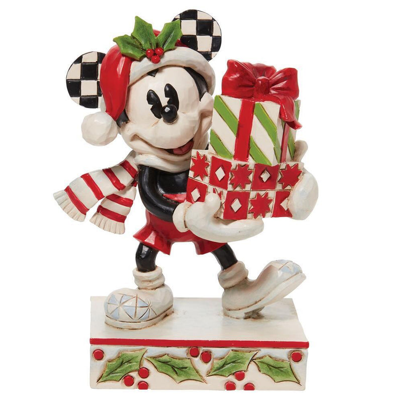 Disney Traditions - Micky With Stacked Presents