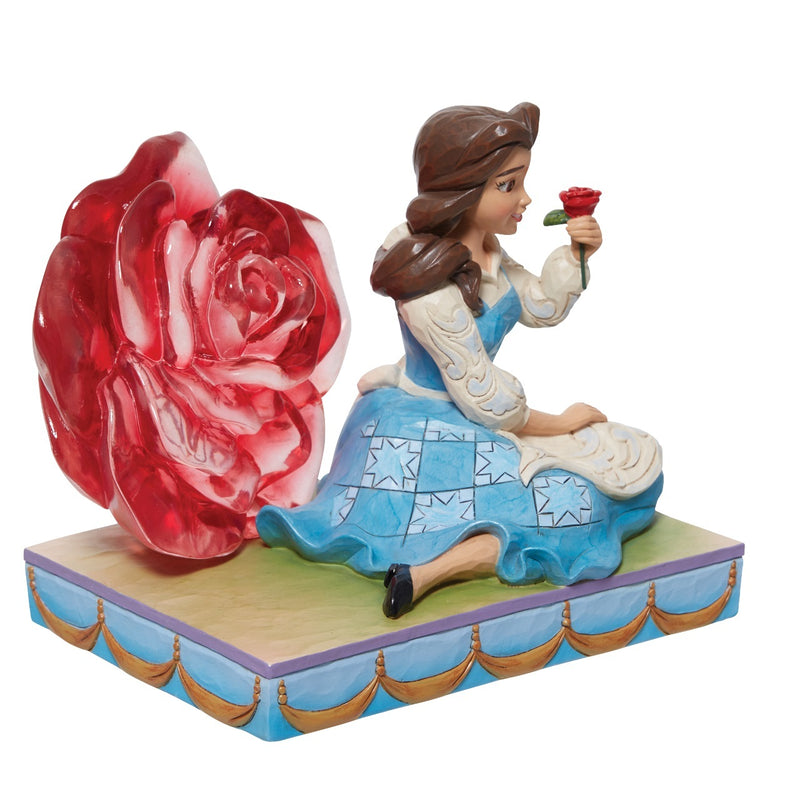 Disney Traditions - Belle With Clear Rose