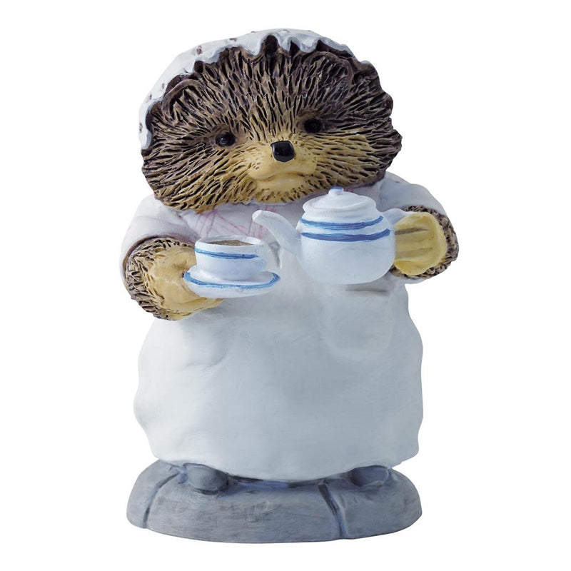 Beatrix Potter Miniature Figurine - Mrs. Tiggy-winkle Pouring Tea