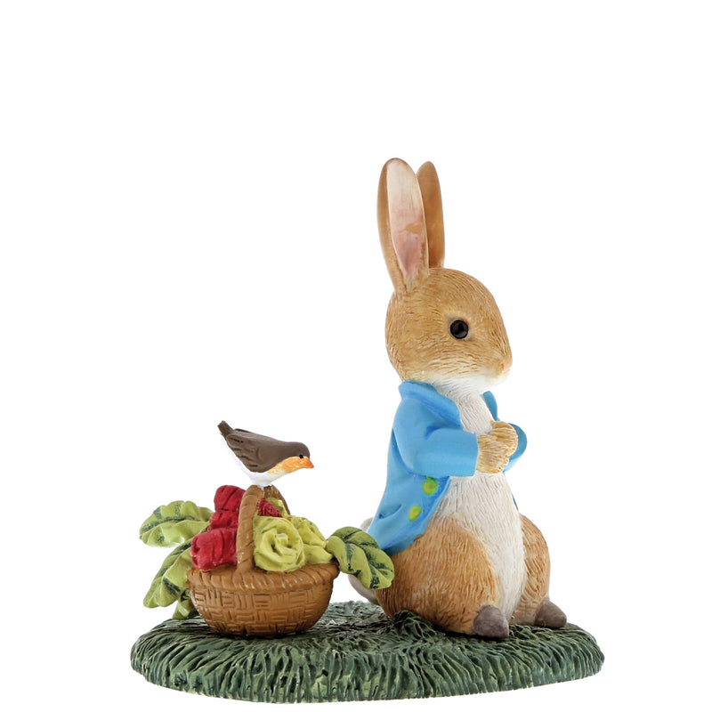 Beatrix Potter Miniature Figurine - Peter Rabbit With Basket