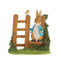 Beatrix Potter Miniature Figurine - Peter Rabbit on Wooden Stile
