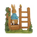 Beatrix Potter Miniature Figurine - Peter Rabbit on Wooden Stile