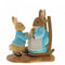Beatrix Potter Mini Figurine  At Home by the Fire with Mummy Rabbit