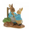 Beatrix Potter Mini Figurine  At Home by the Fire with Mummy Rabbit