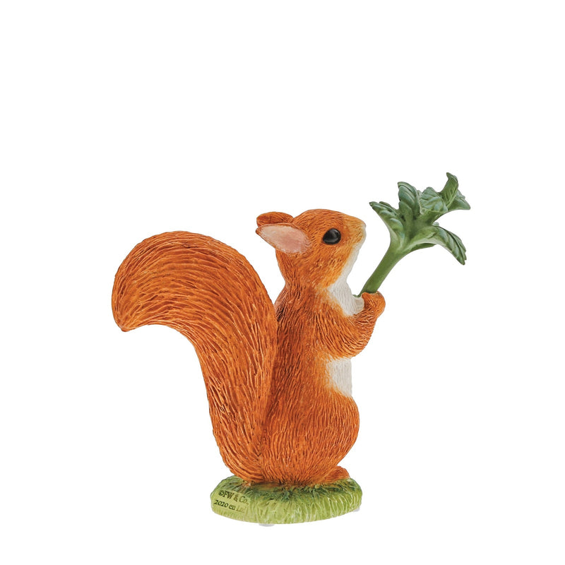 Beatrix Potter Miniature Figurine - Squirrel Nutkin With Nettle