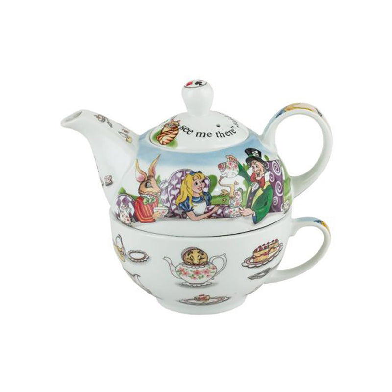 Cardew Design - Alice In Wonderland Tea For One Teapot & Cup